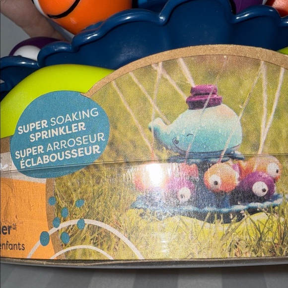 B. toys Whirly Whale Sprinkler - Blue and Orange. Kids Toy - Picture 7 of 12